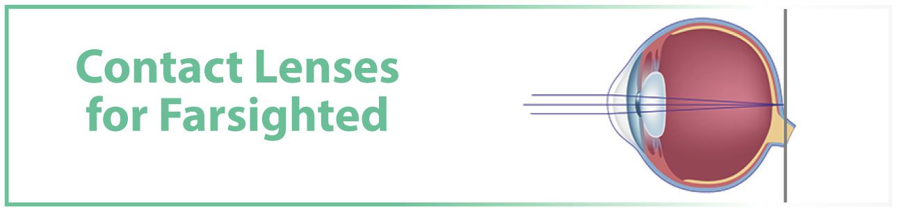 Contact lenses for farsighted
